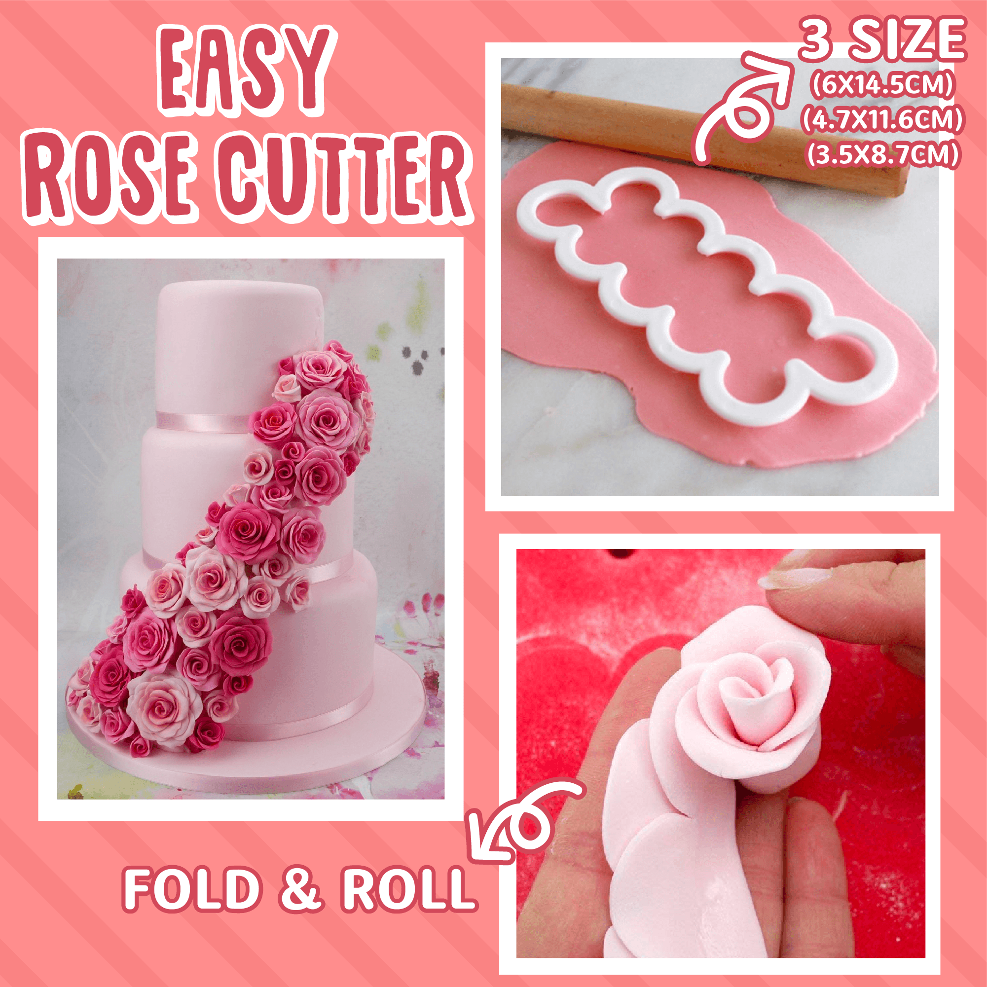 Easy Rose Cutter (3pcs)