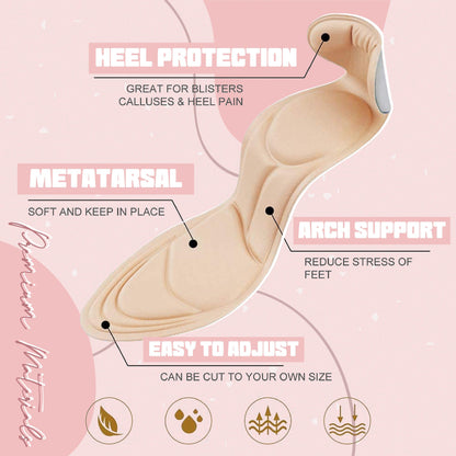 4D Cushioned Shoe Insoles